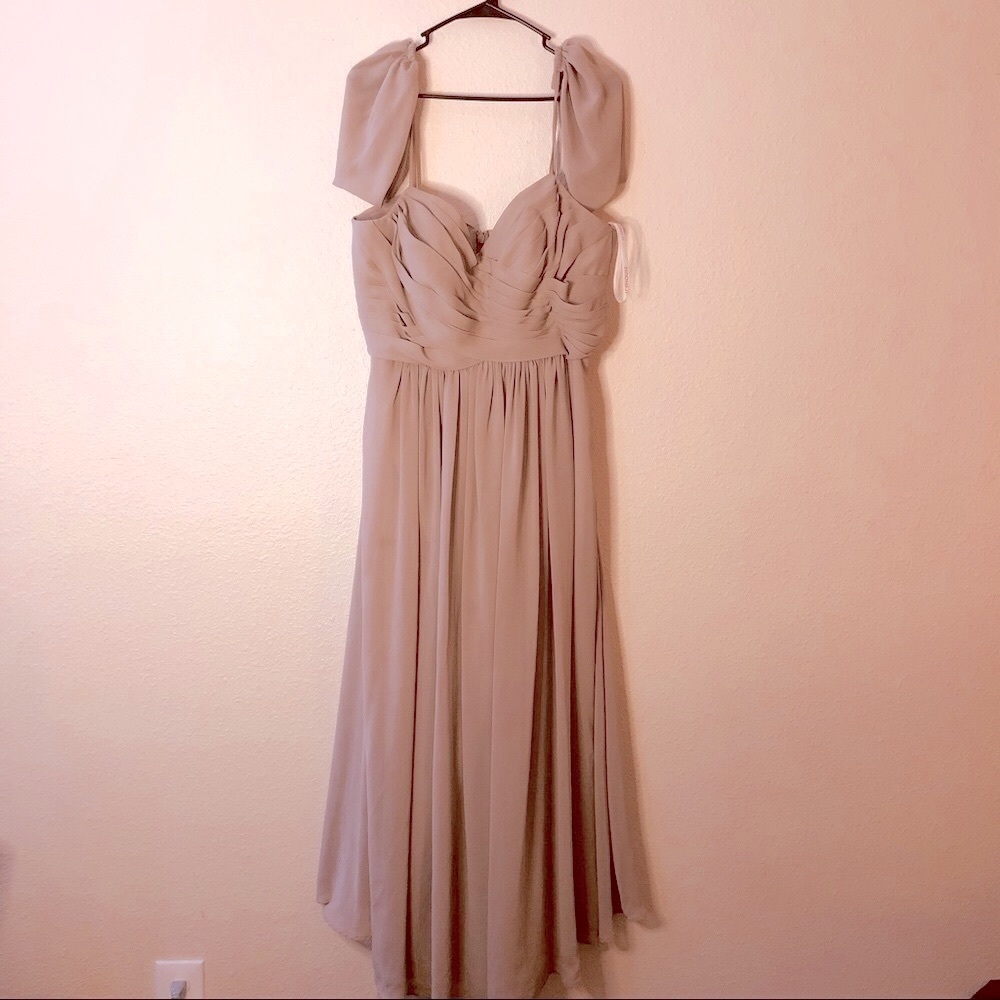 Tan/nude colored formal dress plus-size 20-22